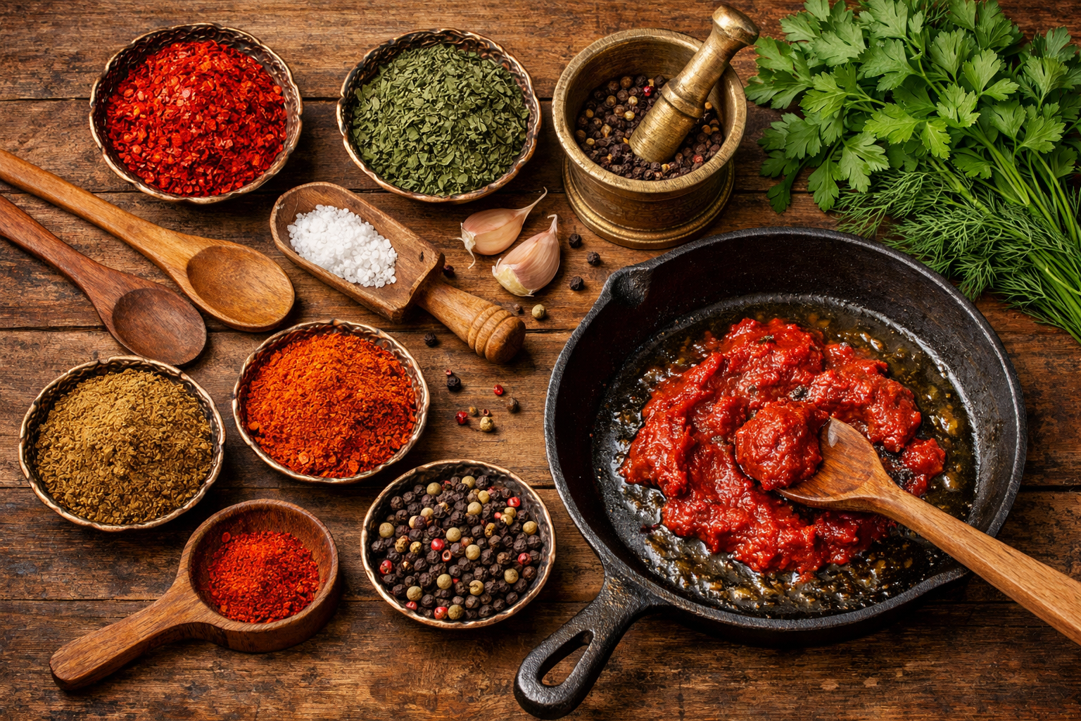 Geleneksel mutfak teknikleri ve baharat kullanımı